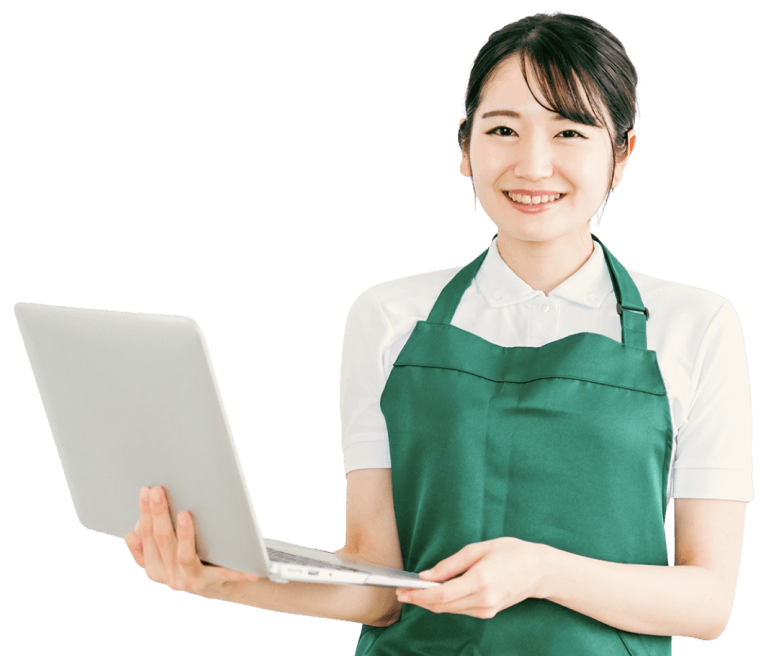 Laptopを持つ女性-sp
